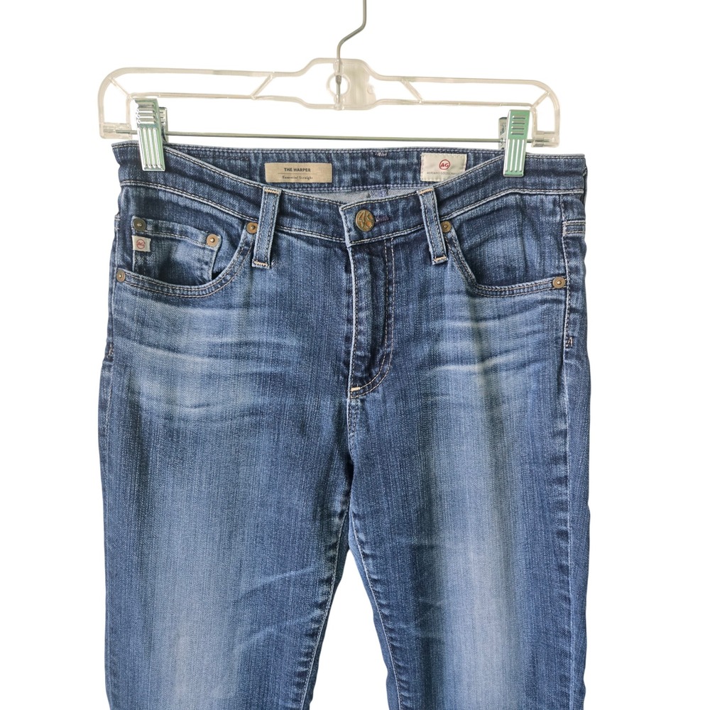 AG Adriano Goldschmied Harper Jeans Womens 28R Dark Wash Essential Straight
